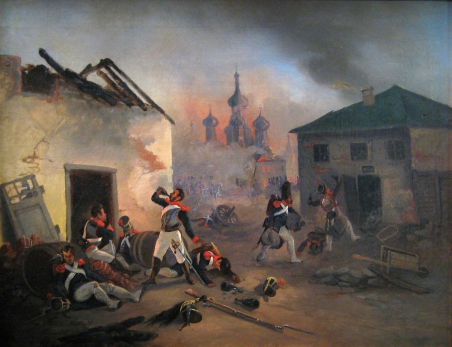 _Moscow_fire_(1812)_French_soldiers_drunking