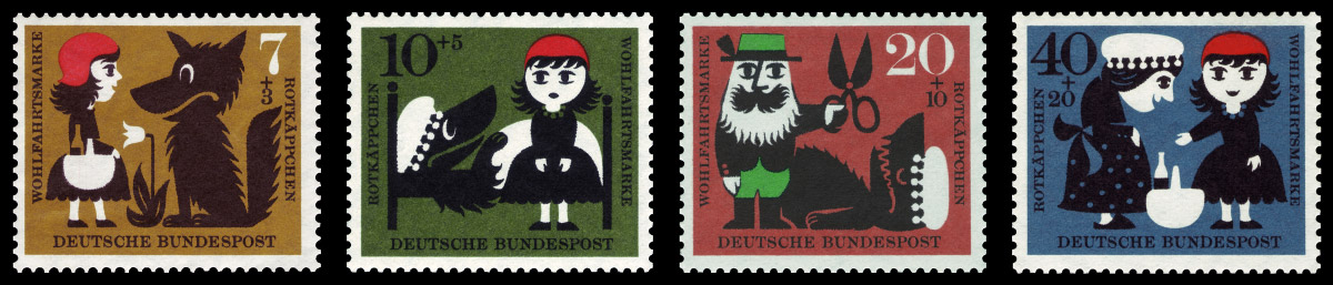  Немецкие почтовые марки. 1960 год. Изображение: Википедия