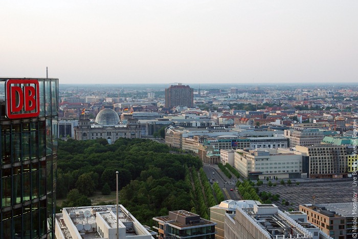 Вид на Берлин с высоты 4000 дюймов